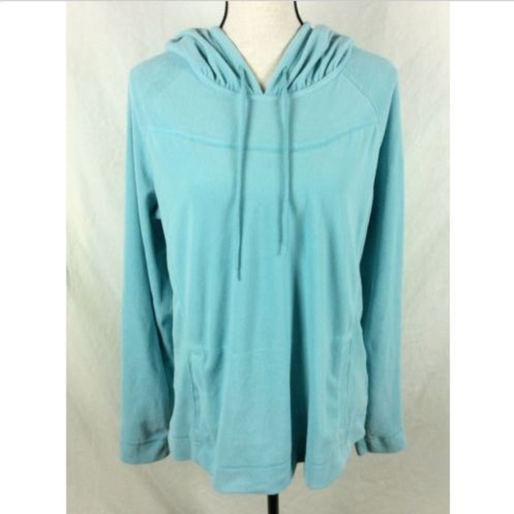 Columbia Tops - Columbia Fleece Hoodie Sweatshirt Blue Pullover
